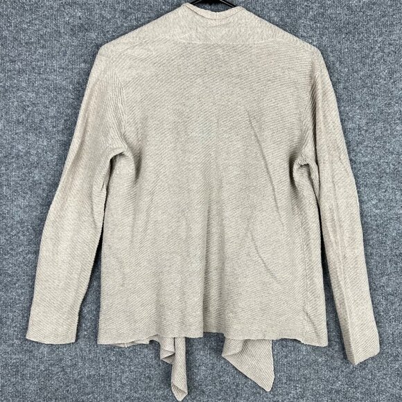 Eileen Fisher Open Front Linen Blend Long Sleeve Cardigan Sweater Linen Size S - Picture 3 of 8